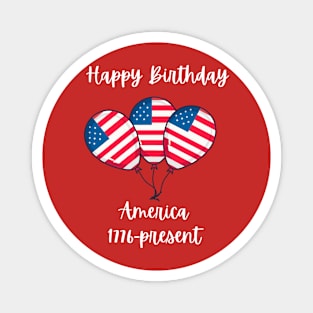 "Happy Birthday America" Magnet